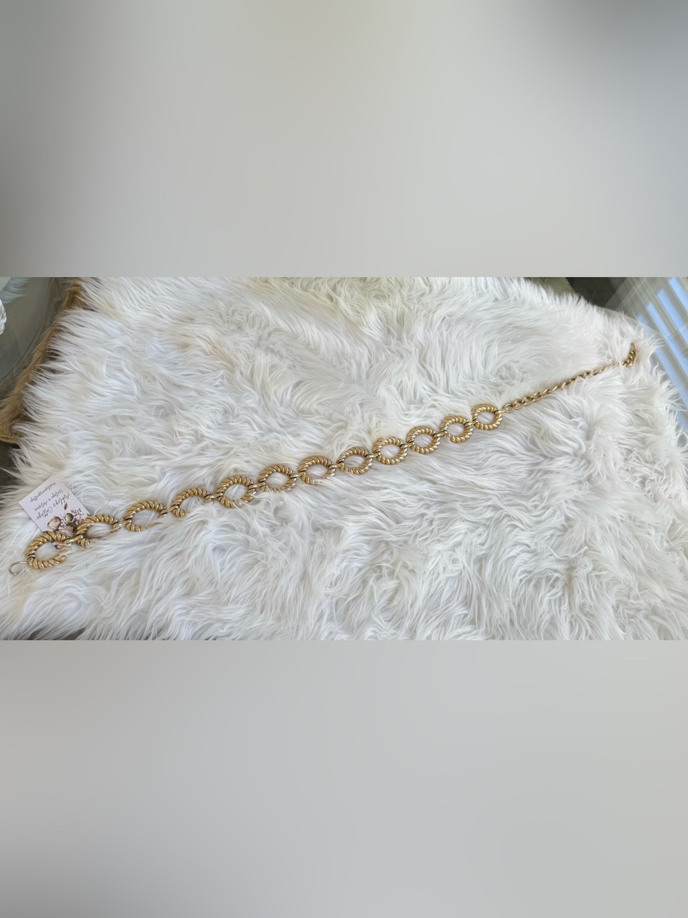 Vintage 1980s/1990s gold chain belt